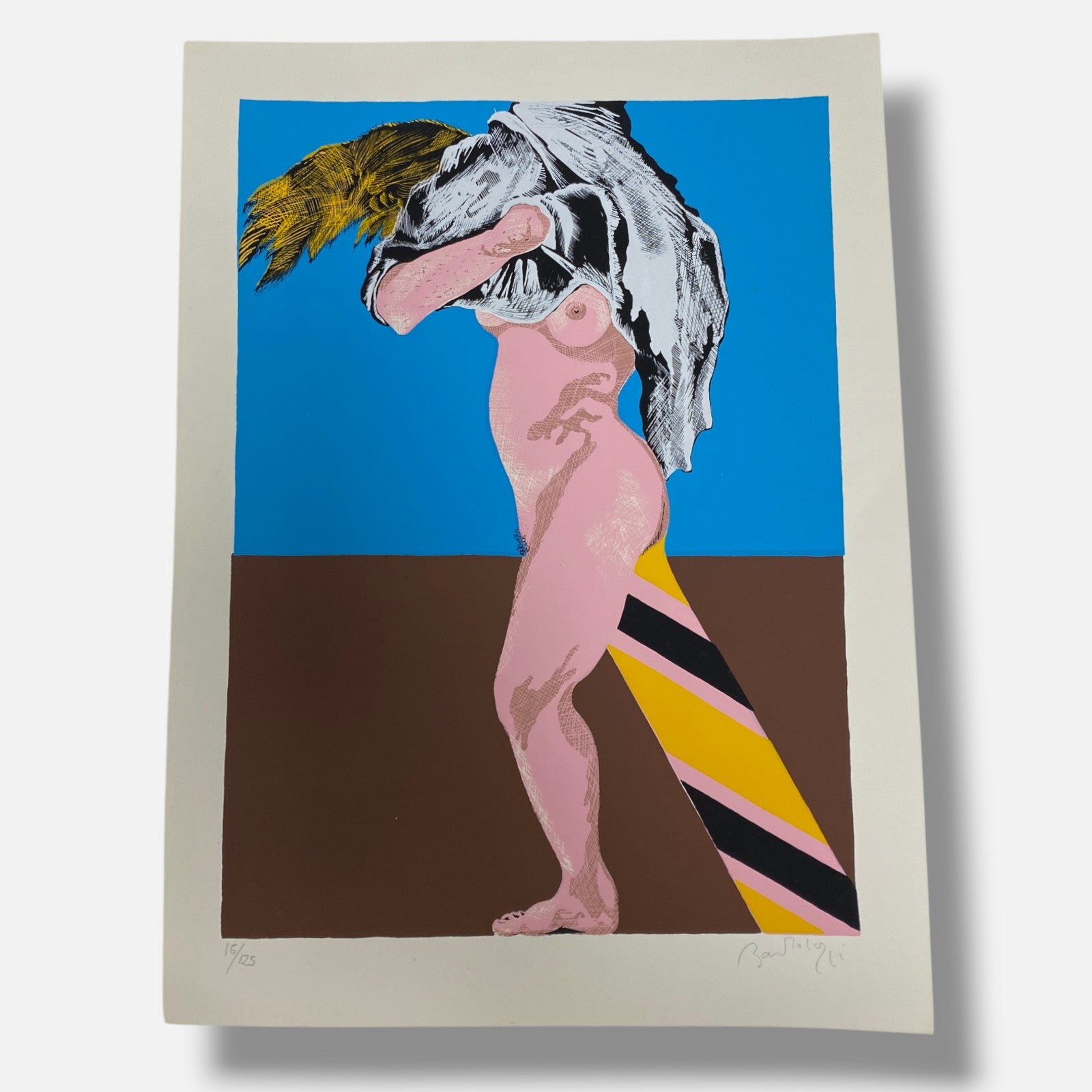 Bartolozzi "Sin Título (Azul)" Fine Art Print | 34 x 25 cm