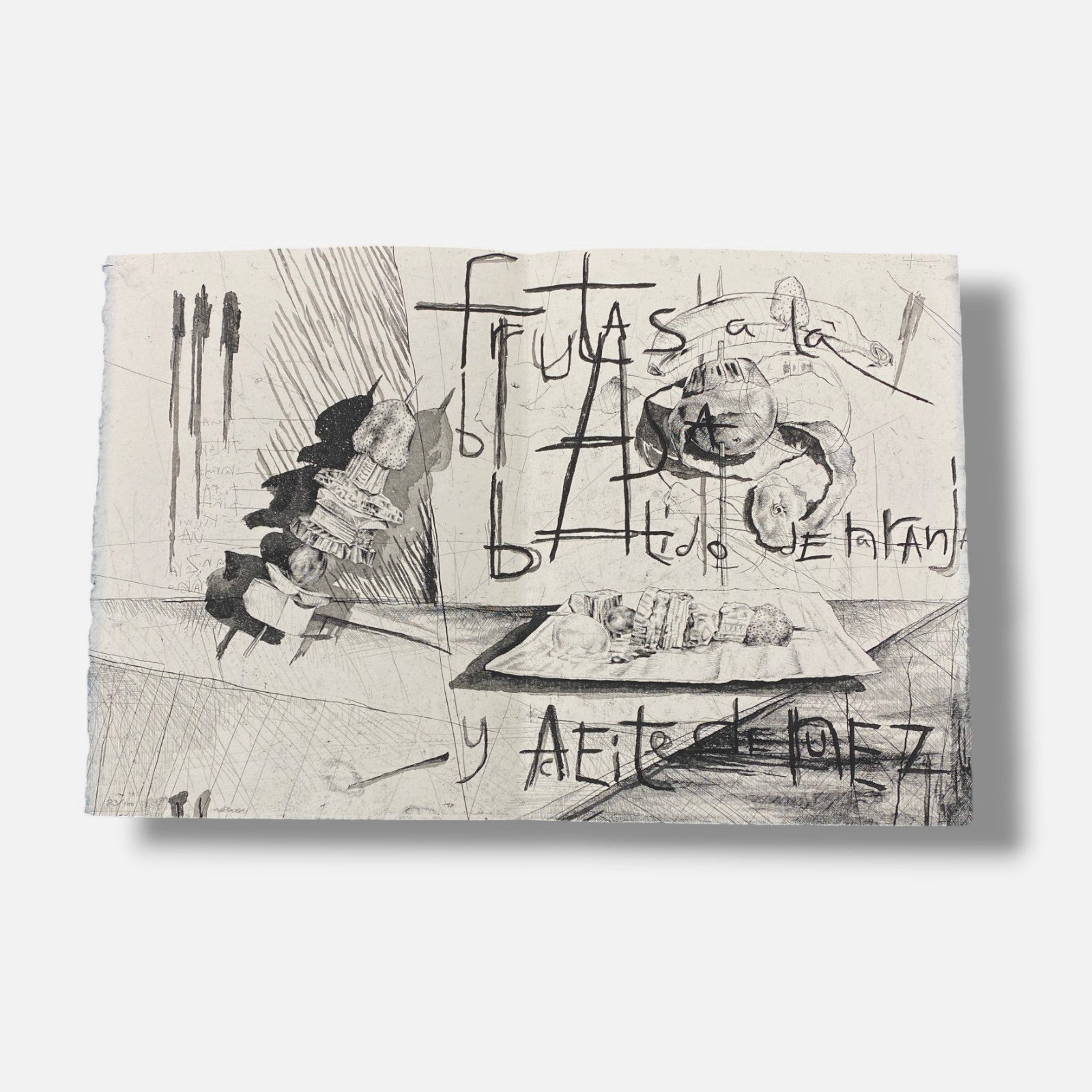 Andrés Nagel "4 Medios Platos y 2 Medios Postres" 6-Piece Fine-Art Print Set