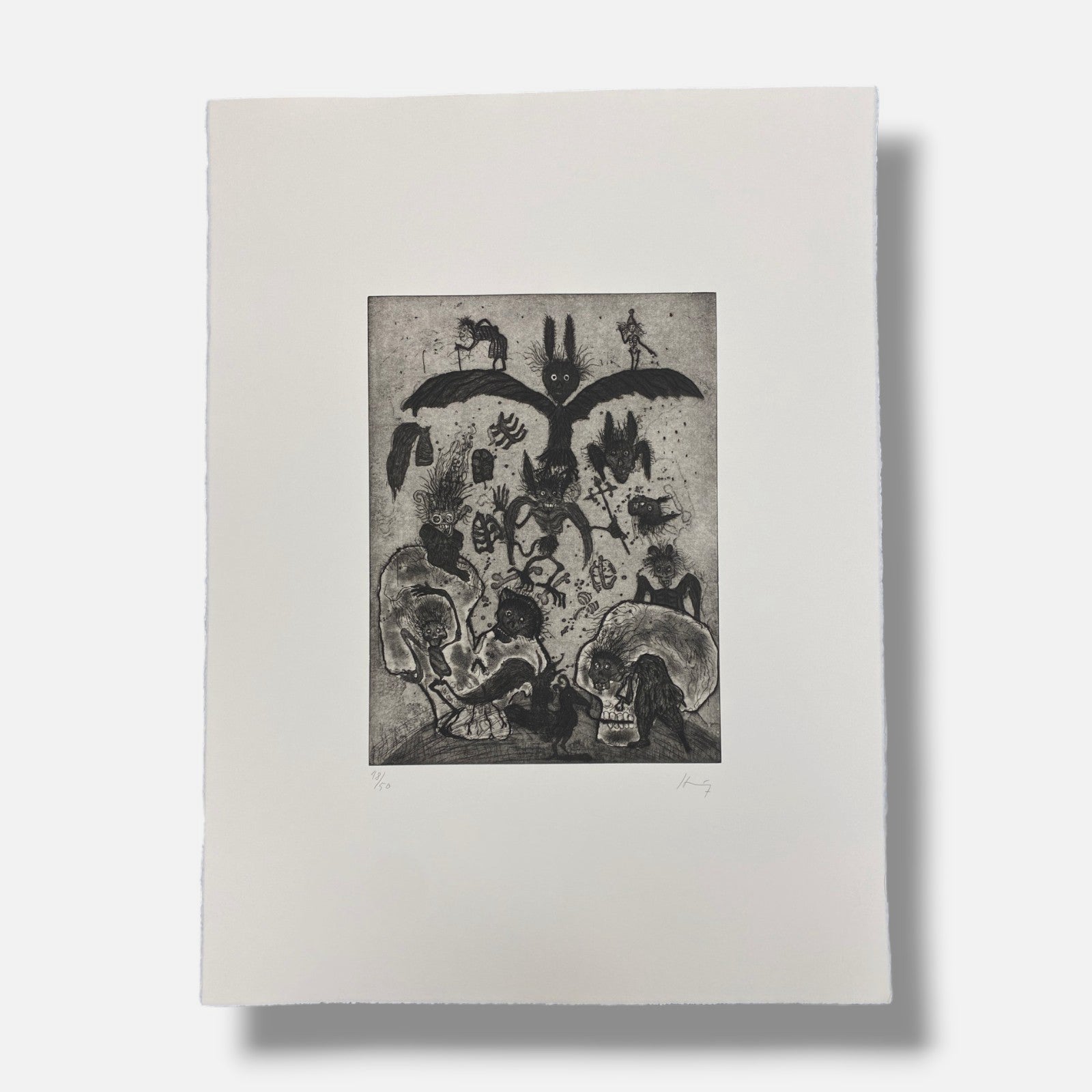 Sergio Hernández "Sueño De La Muerte" 9-Piece Fine Wall Art Set | 11.6 x 15.6 in