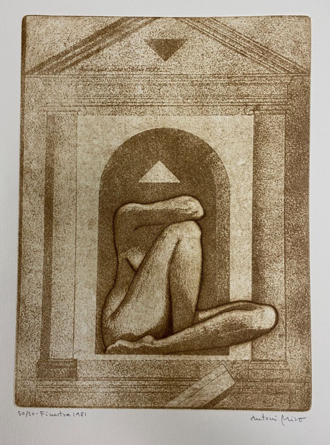 Antoni Miró Bravo "Finestra" Fine Wall Art | 15 x 21"