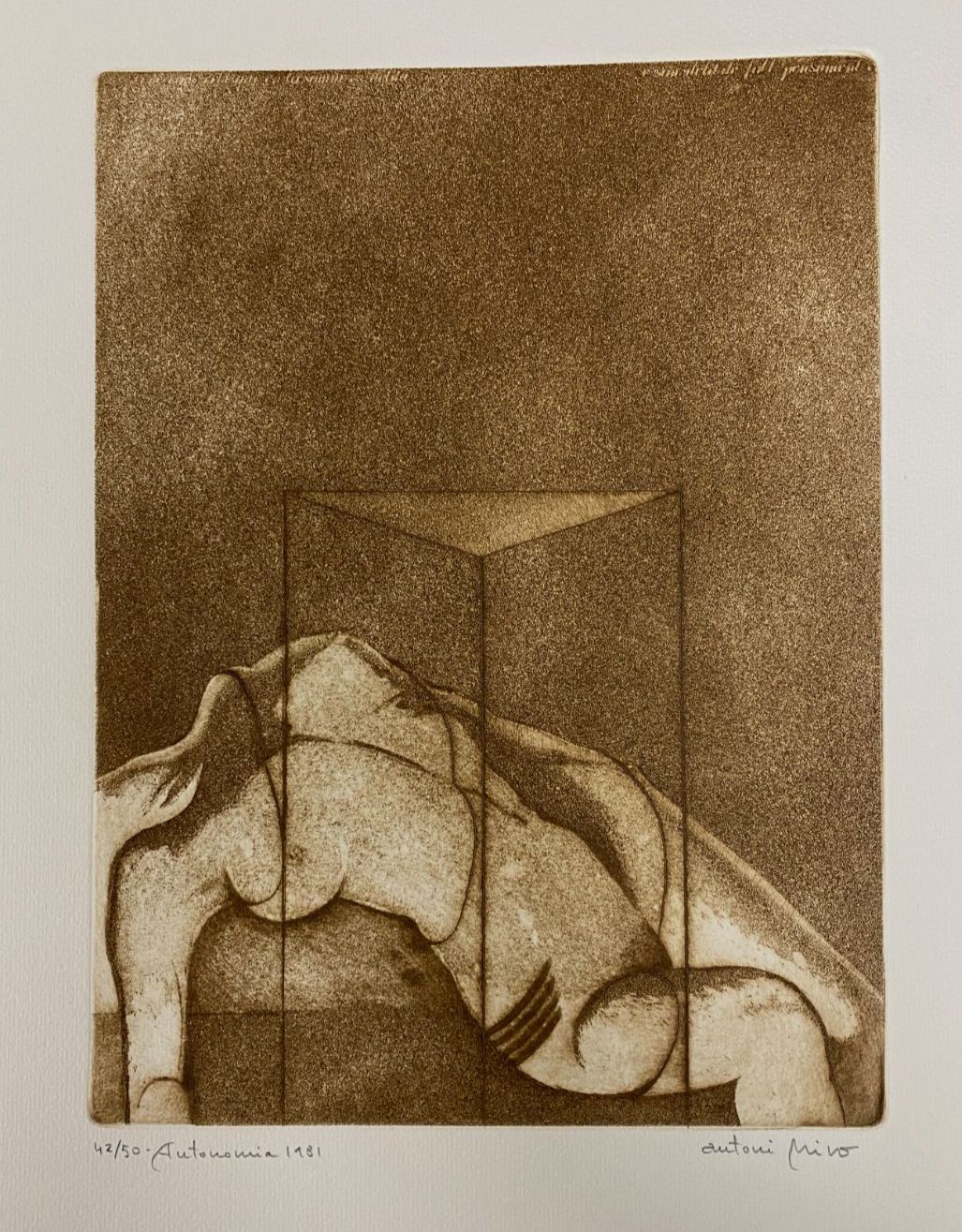 Antoni Miró Bravo "Autonomia" Fine Wall Art | 15 x 21"