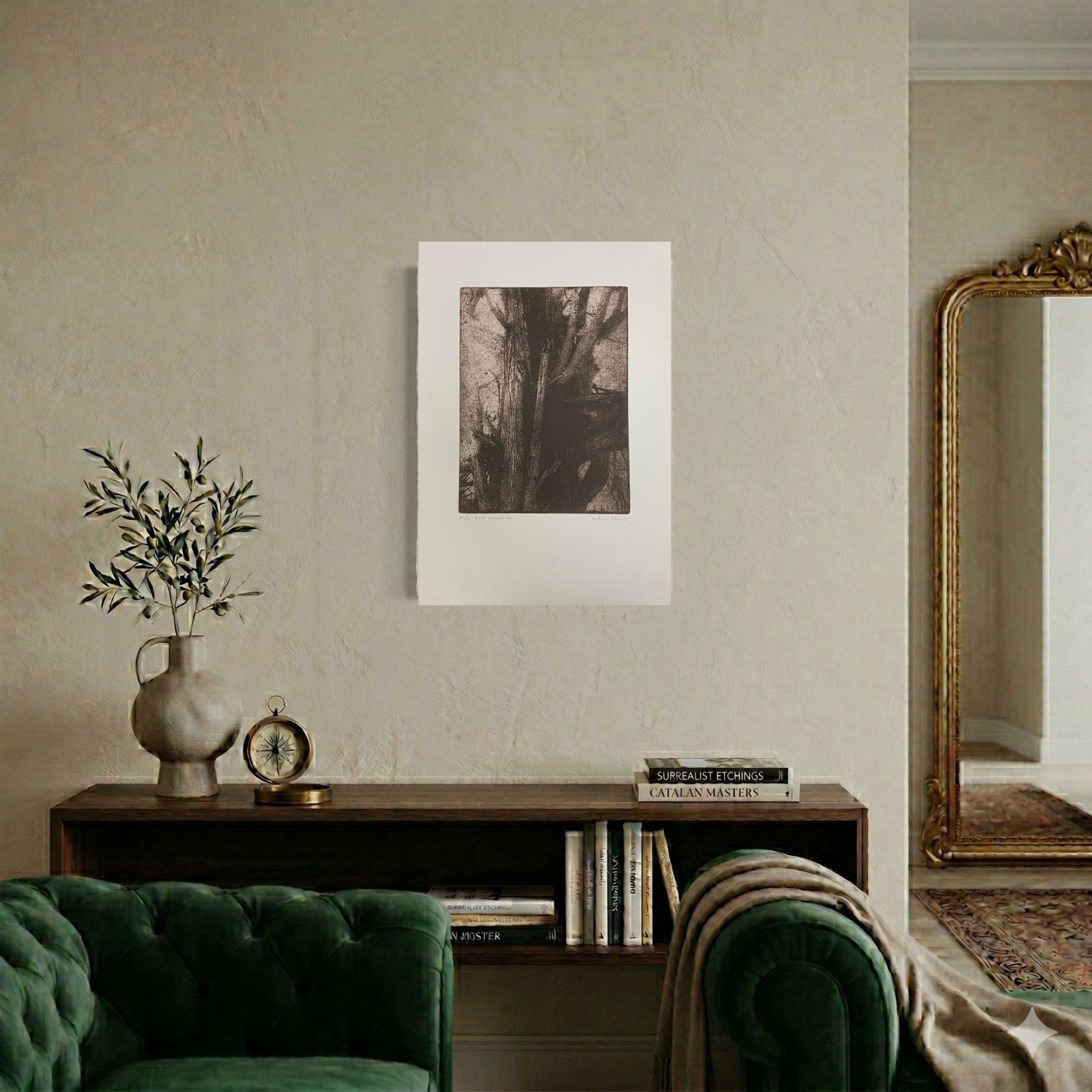 Antoni Miró Bravo "Vell Xiprer" Fine Wall Art | 15 x 21"