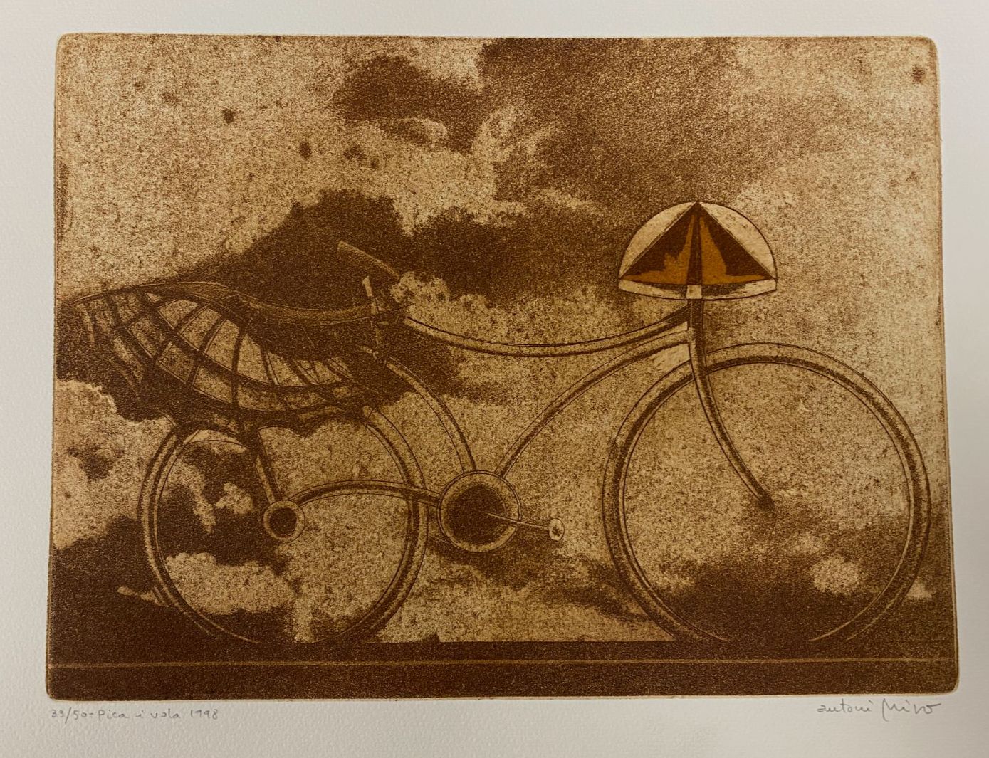 Antoni Miró Bravo "Pica i Vola" Fine Wall Art | 15 x 21"