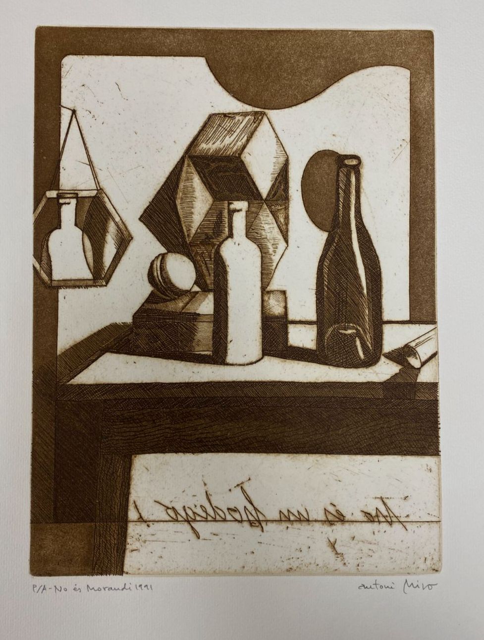 Antoni Miró Bravo "No Es Morandi" Fine Wall Art | 15 x 21"