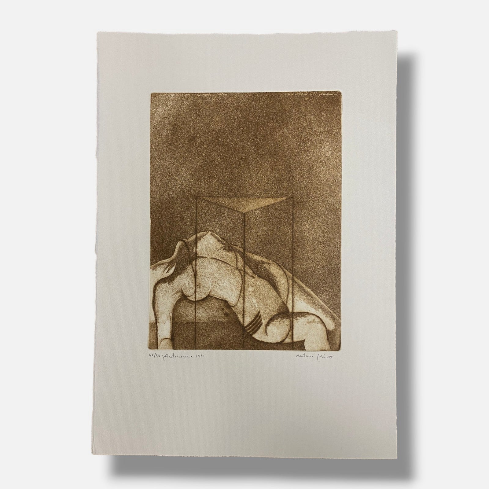 Antoni Miró Bravo "Autonomia" Fine Wall Art | 15 x 21"