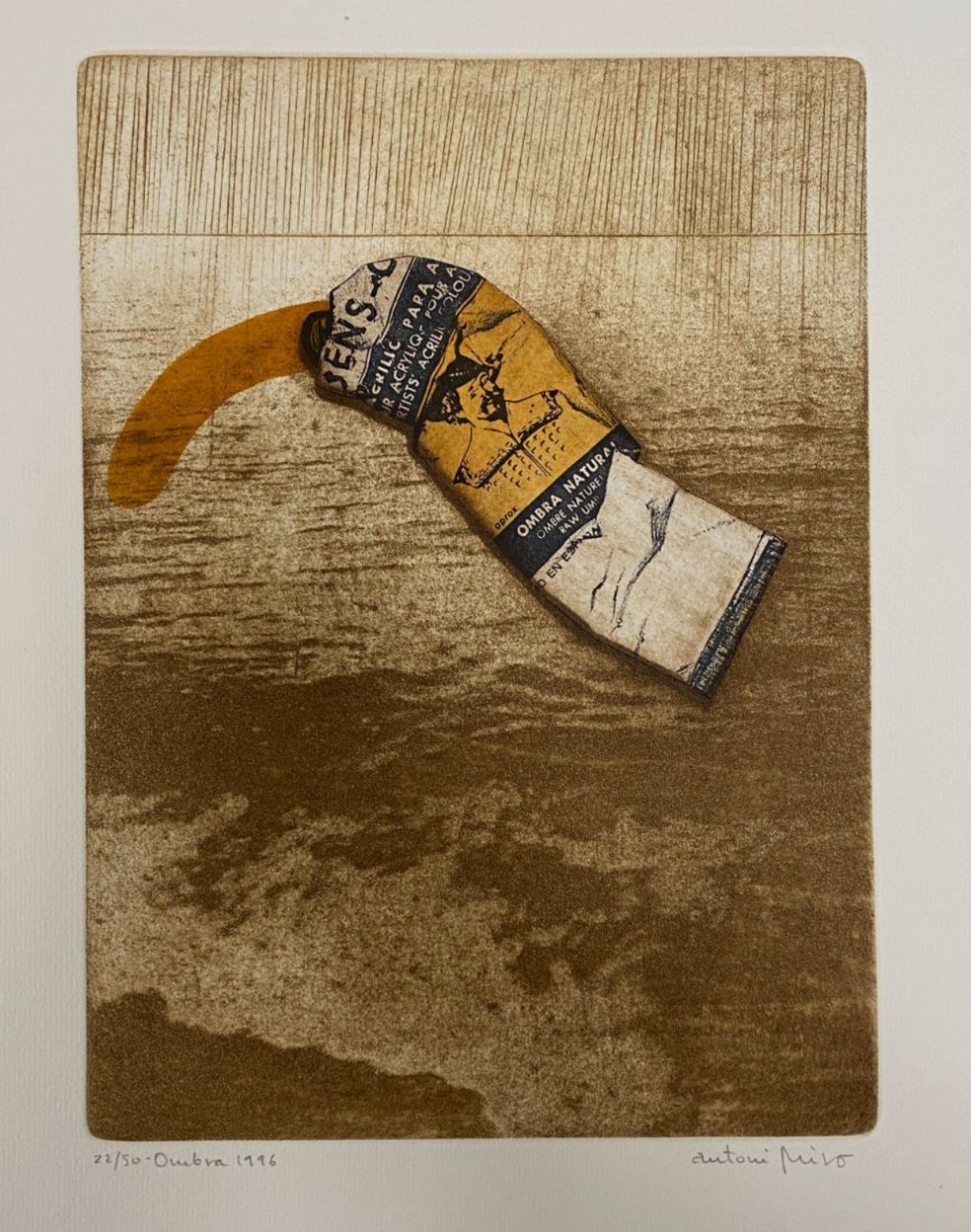 Antoni Miró Bravo "Ombra" Fine Wall Art | 15 x 21"