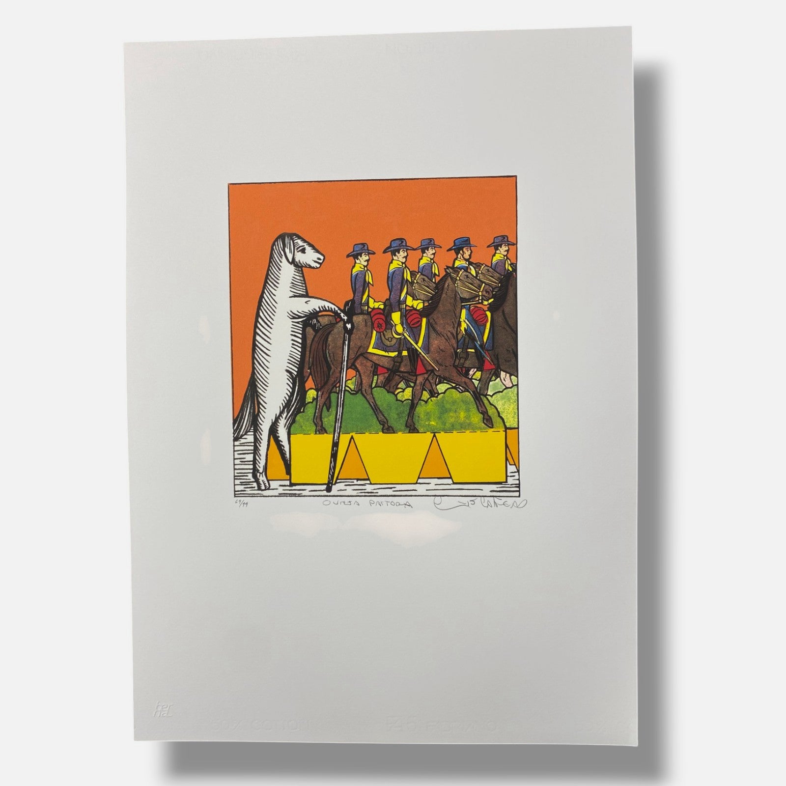 Luis Cabrera ''El mundo al revés'' 2005, Fine Wall Art Print 5-Piece Set