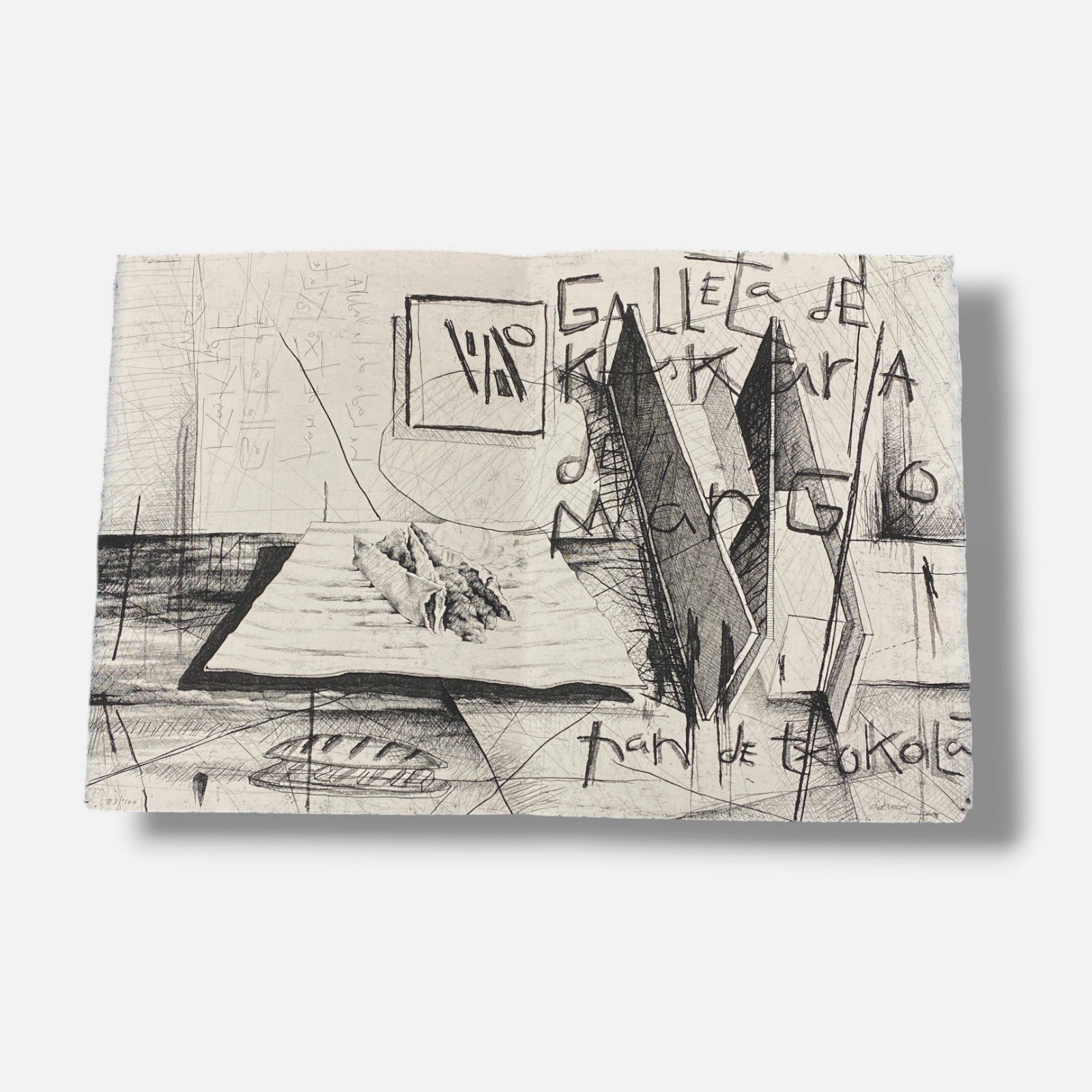 Andrés Nagel "4 Medios Platos y 2 Medios Postres" 6-Piece Fine-Art Print Set