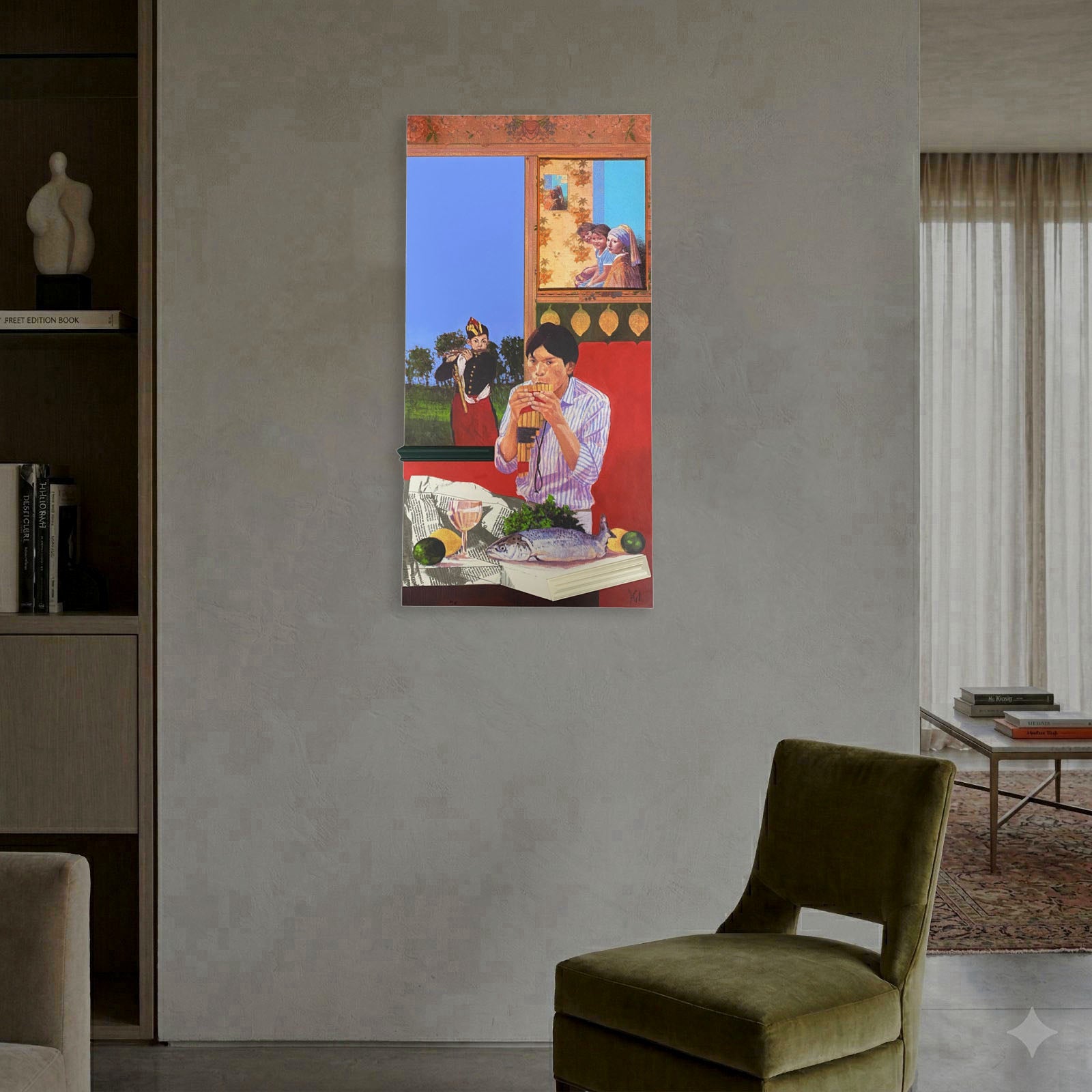 Herman Braun-Vega "Concierto criollo (Manet and Vermeer)" 2005, Fine Wall Art