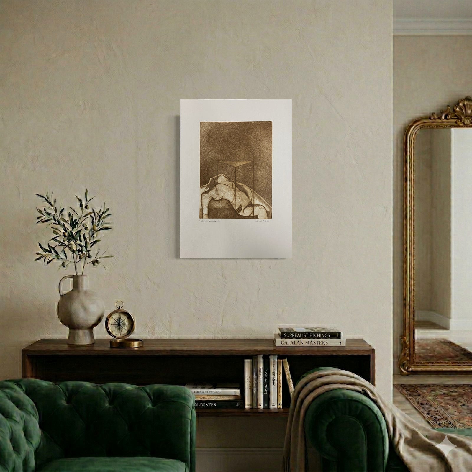 Antoni Miró Bravo "Autonomia" Fine Wall Art | 15 x 21"