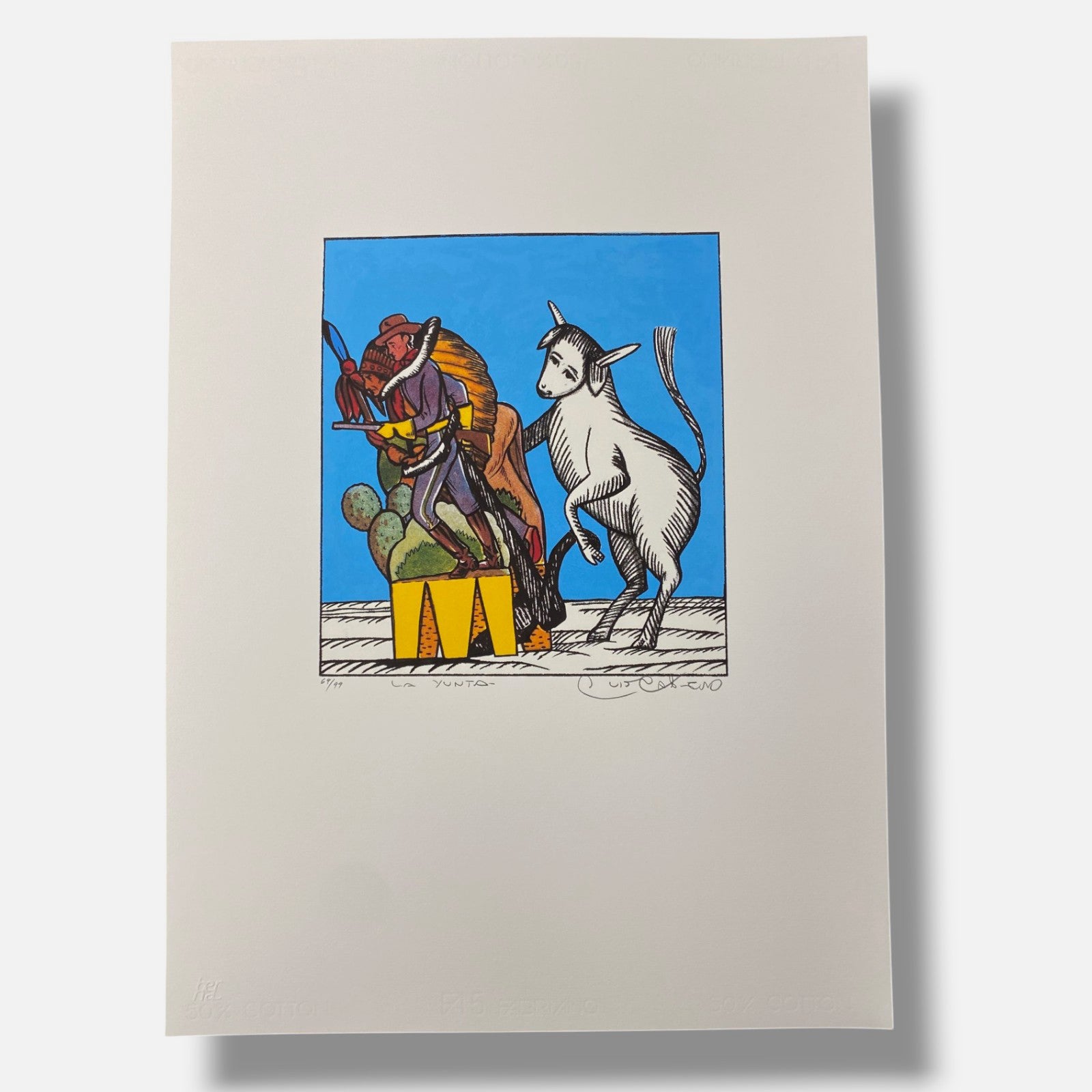 Luis Cabrera ''El mundo al revés'' 2005, Fine Wall Art Print 5-Piece Set