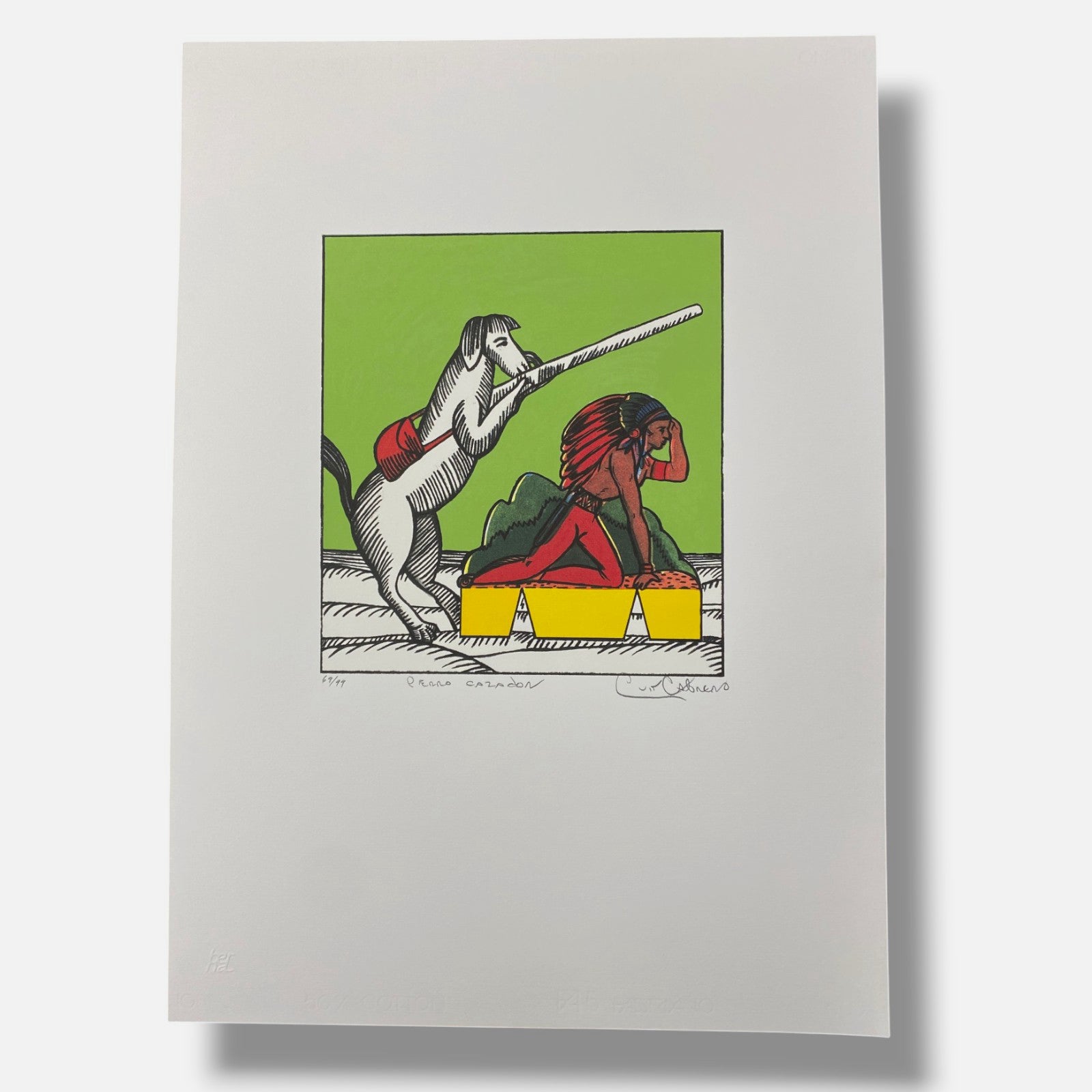 Luis Cabrera ''El mundo al revés'' 2005, Fine Wall Art Print 5-Piece Set