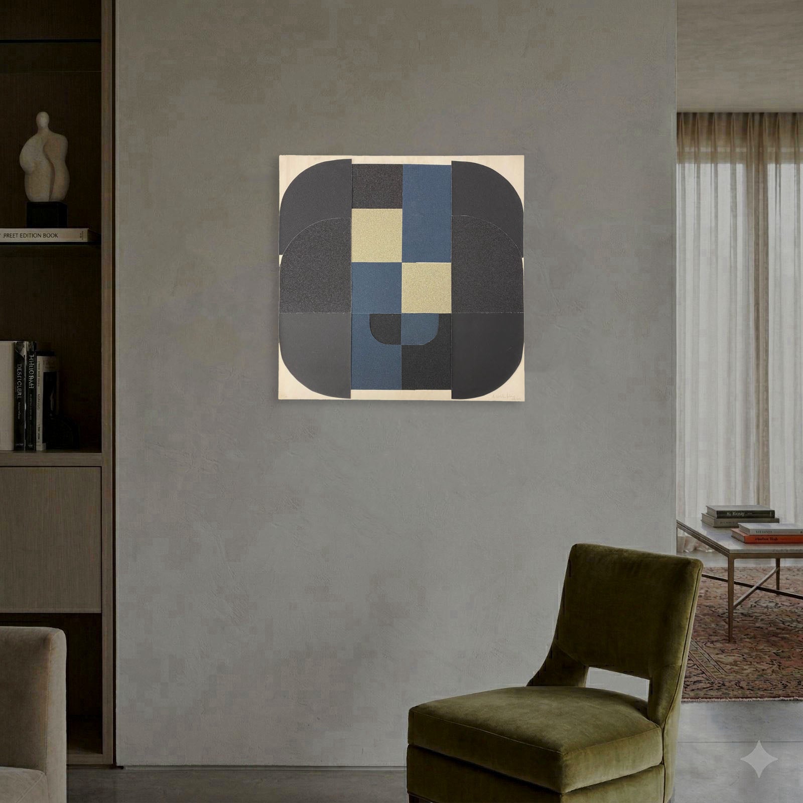 Amadeo Gabino Úbeda "Homemaje a Bach V" 2003, Fine Wall Art | 70 x 70 cm