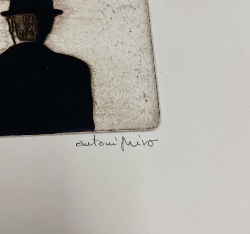 Antoni Miró Bravo "Home Gris" Fine Wall Art | 15 x 21"