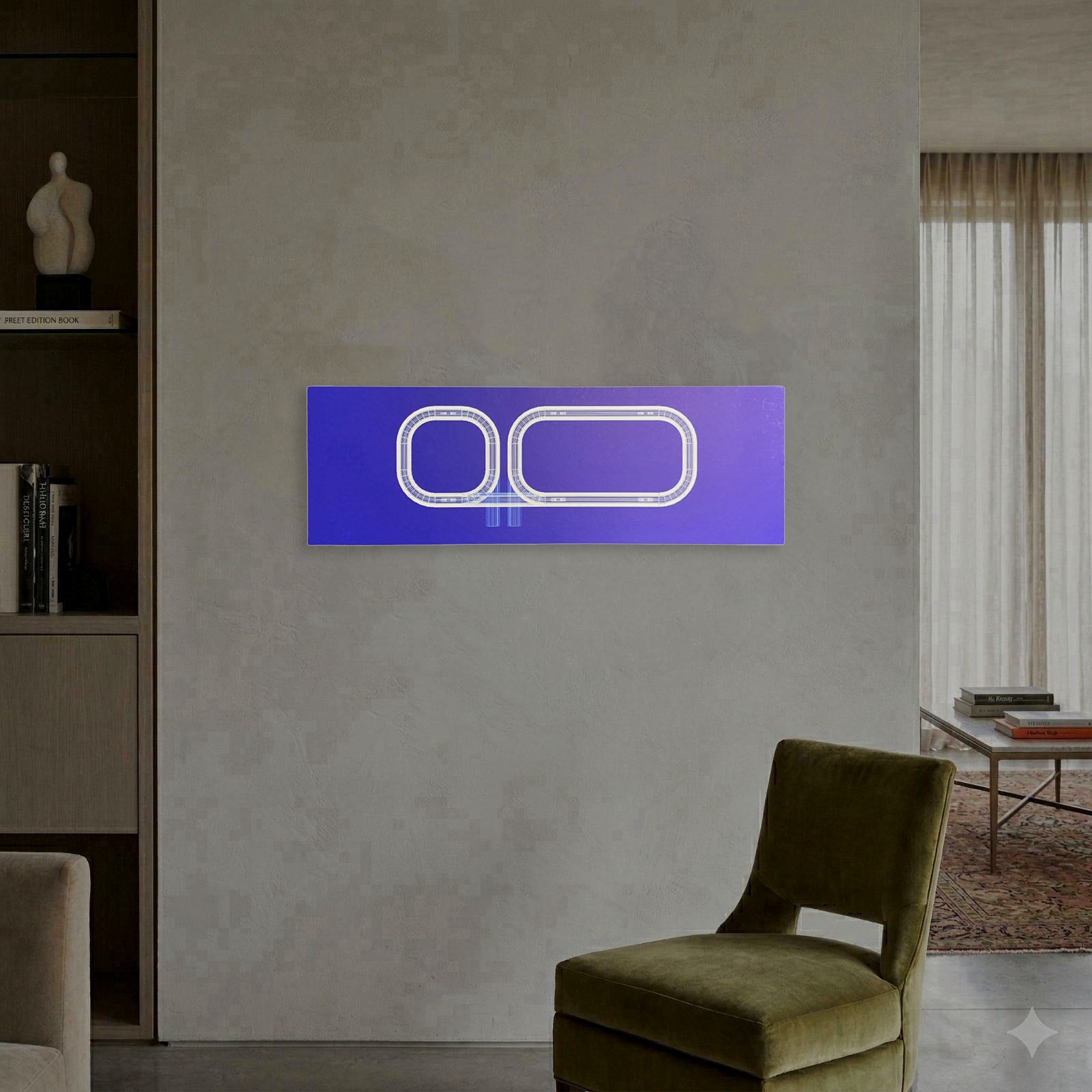 Igor Mischiyev "Blue Drive" 2005, Fine Wall Art | 62 x 124 cm