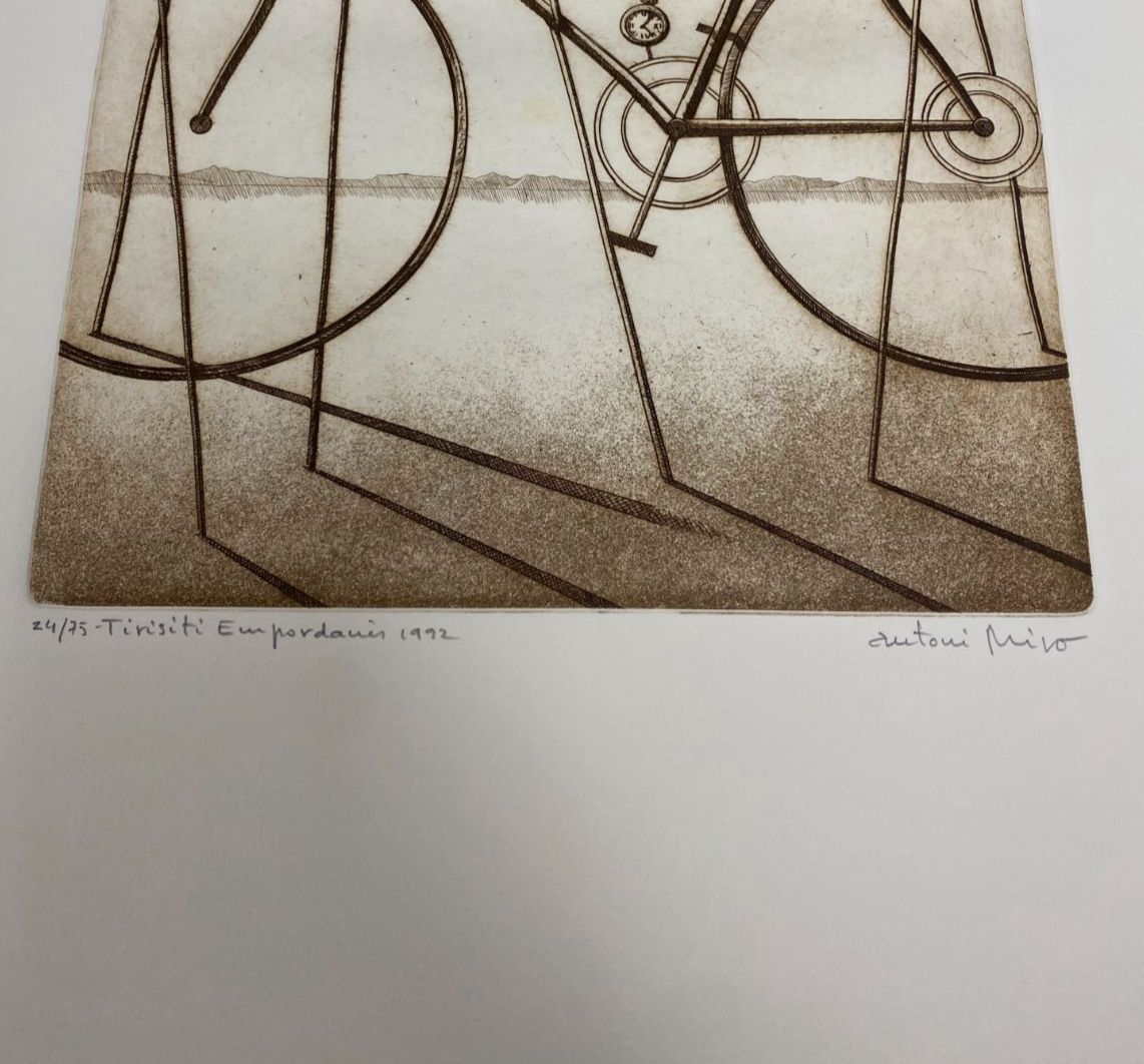 Antoni Miro Bravo Tirisiti Tauromaquina Aiguaforts 1992 & Poem Wall Art Set