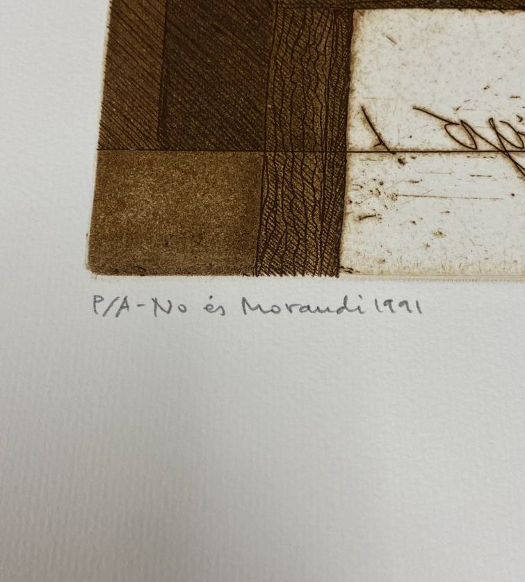 Antoni Miró Bravo "No Es Morandi" Fine Wall Art | 15 x 21"