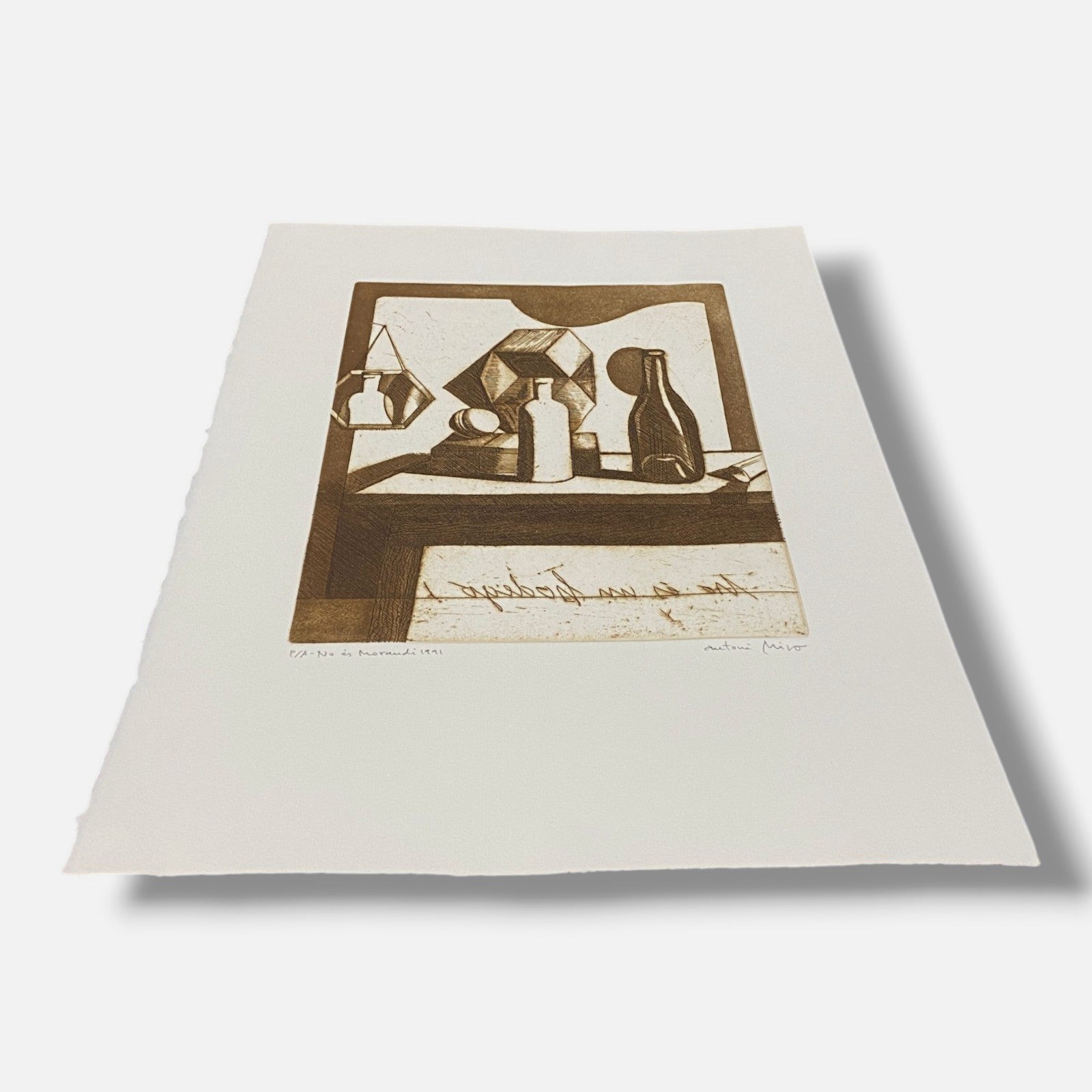 Antoni Miró Bravo "No Es Morandi" Fine Wall Art | 15 x 21"