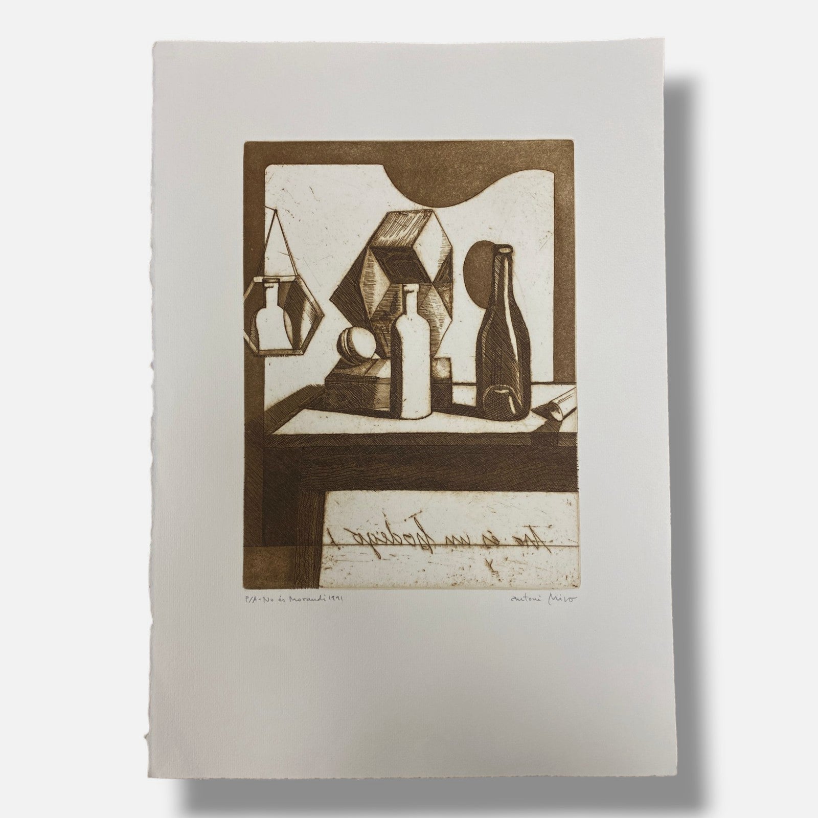 Antoni Miró Bravo "No Es Morandi" Fine Wall Art | 15 x 21"