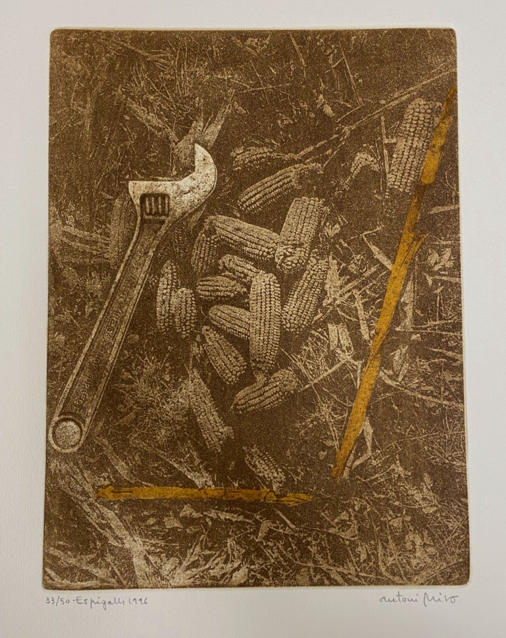 Antoni Miró Bravo "Espigalls" Fine Wall Art | 15 x 21"