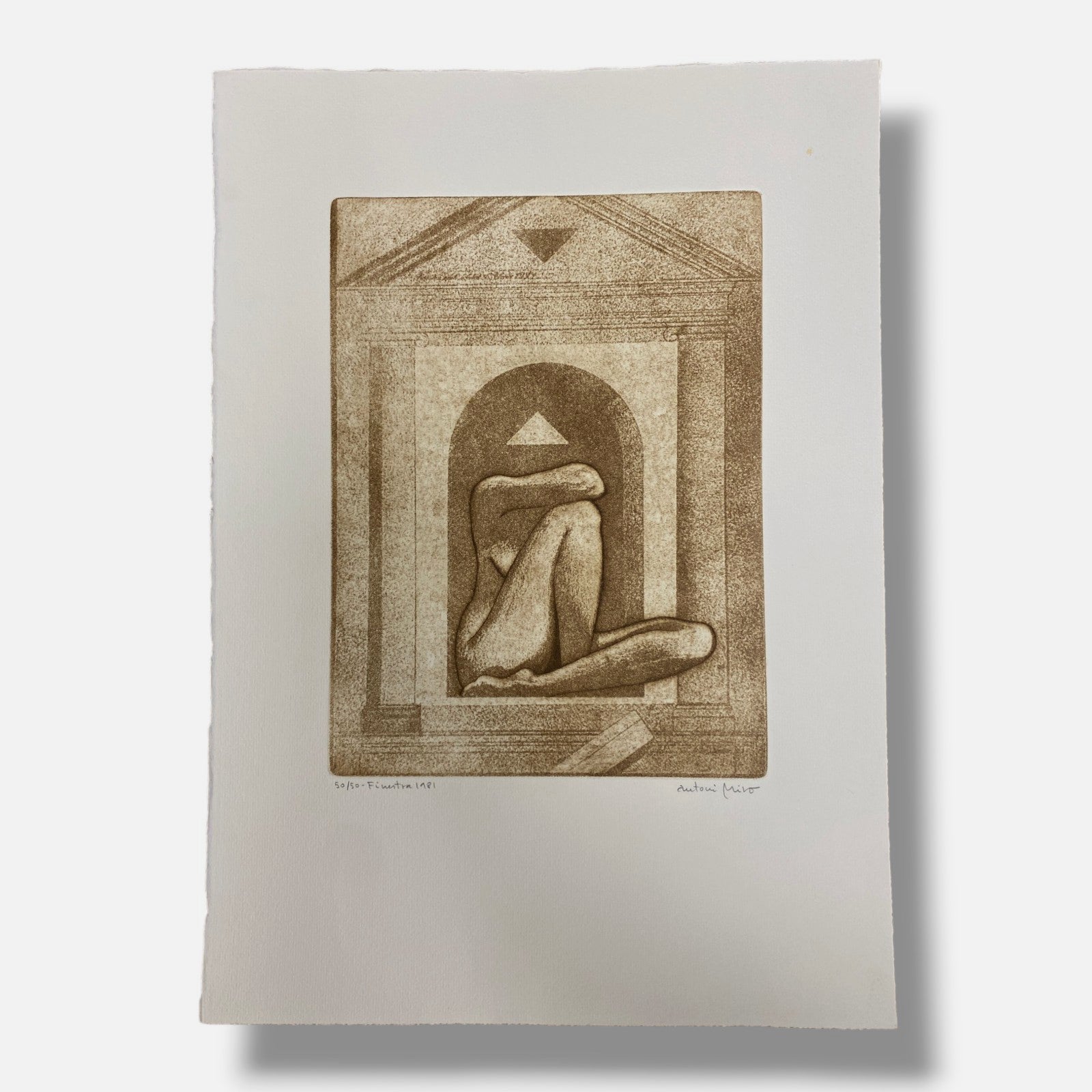 Antoni Miró Bravo "Finestra" Fine Wall Art | 15 x 21"