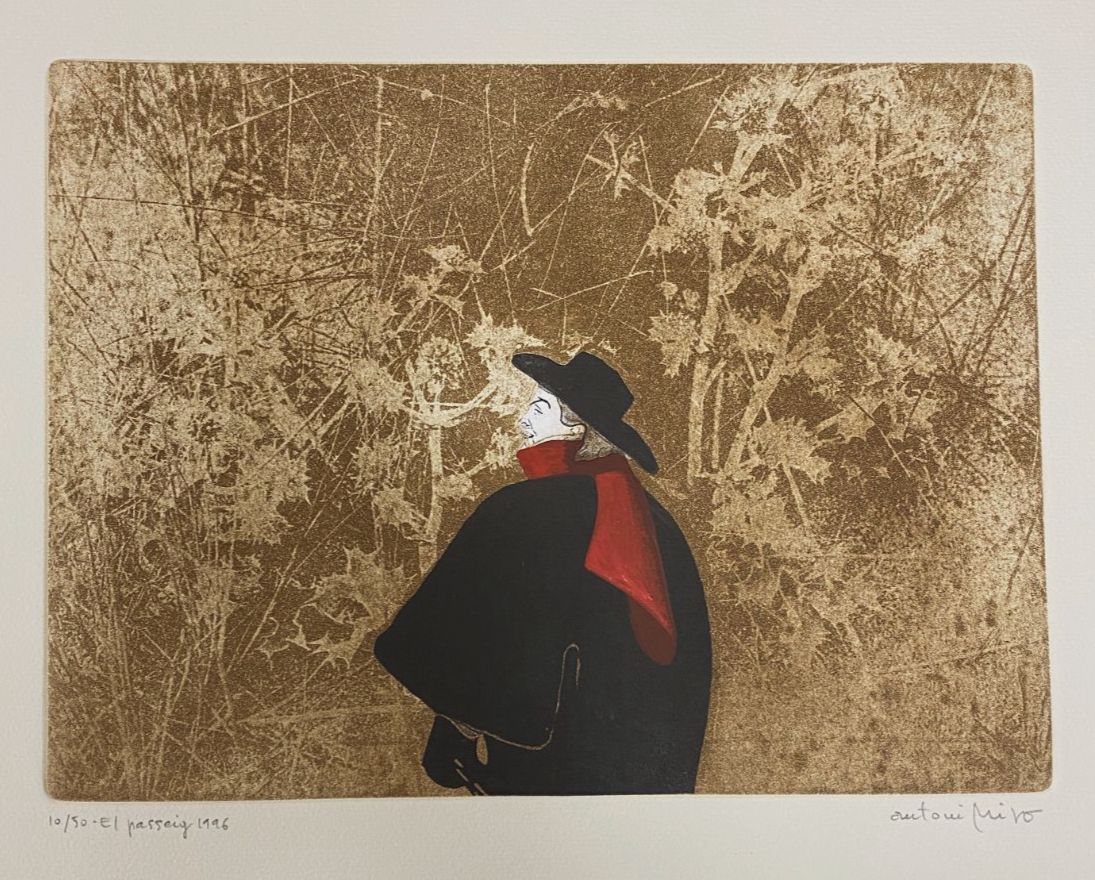 Antoni Miró Bravo "El Passeig" Fine Wall Art | 15 x 21"