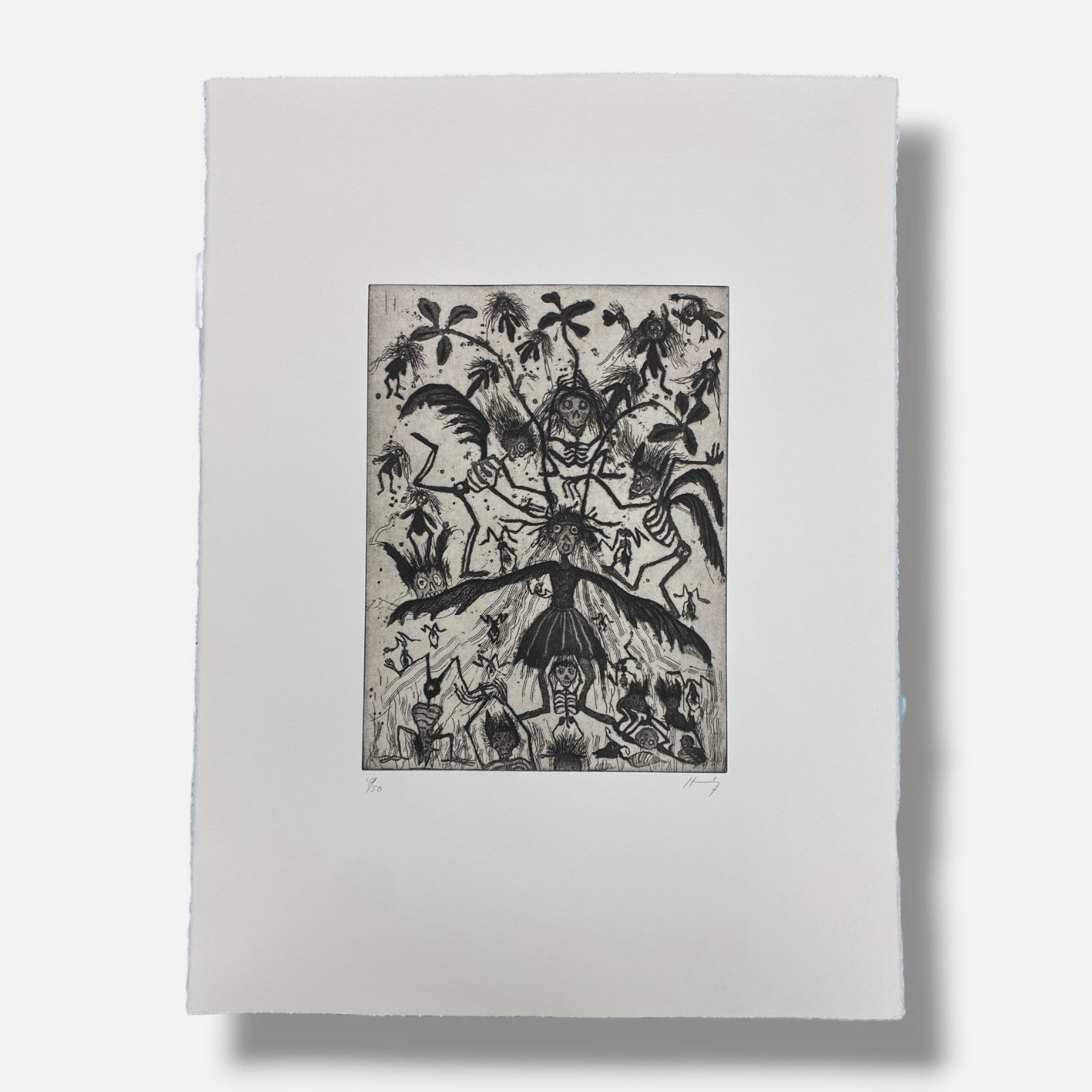 Sergio Hernández "Sueño De La Muerte" 9-Piece Fine Wall Art Set | 11.6 x 15.6 in