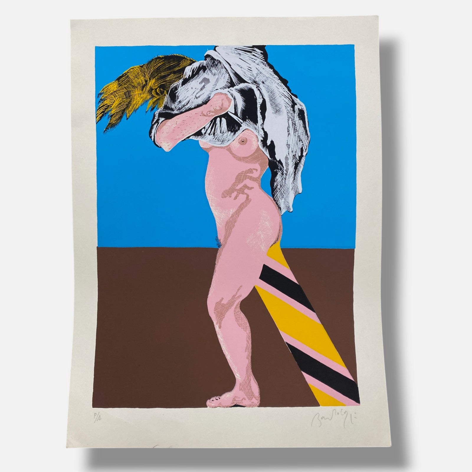 Bartolozzi "Sin Título (Azul)" P.A., Fine Art Print | 34 x 25 cm