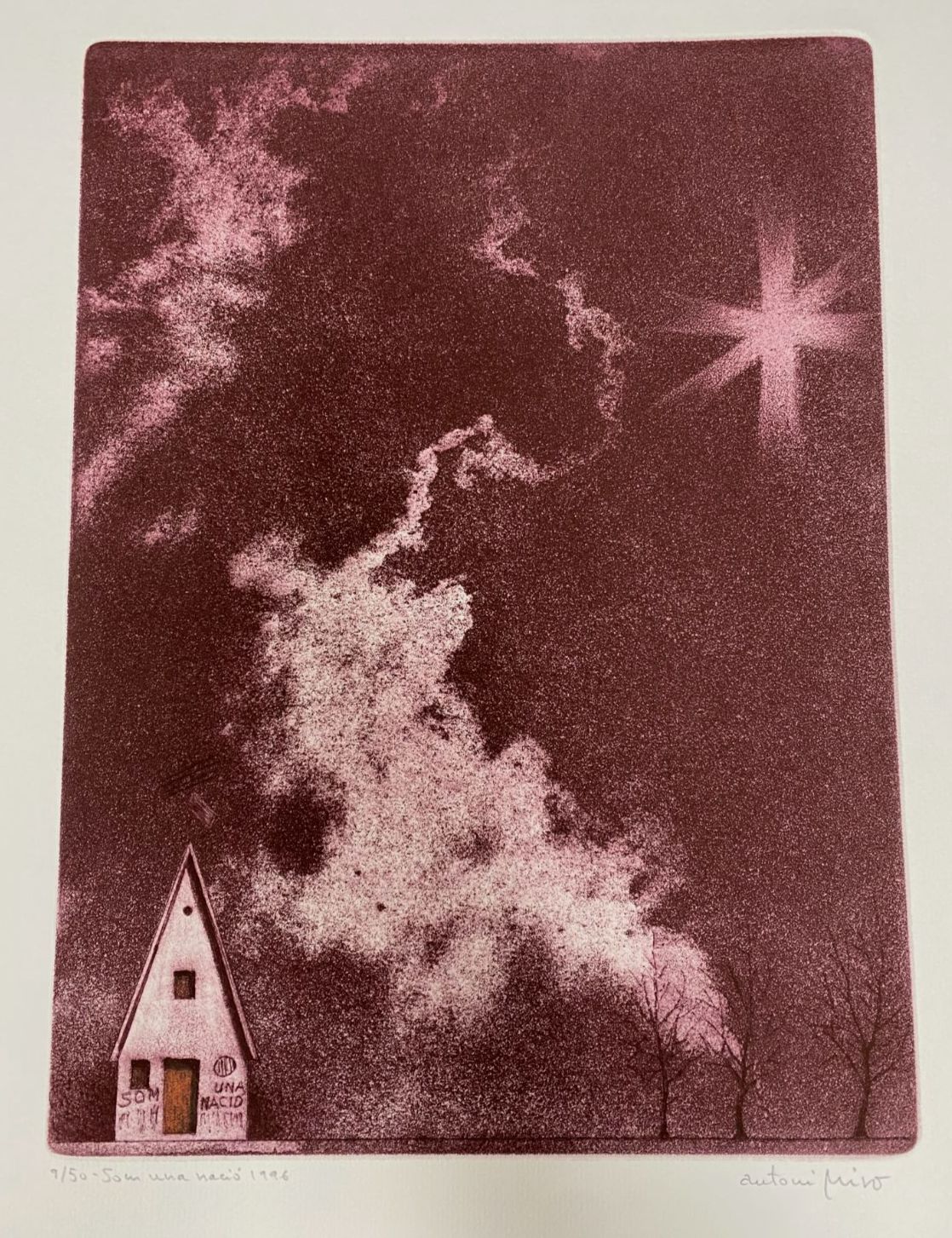 Antoni Miró Bravo "Som Una Nació" Fine Wall Art | 14.5 x 21.5"