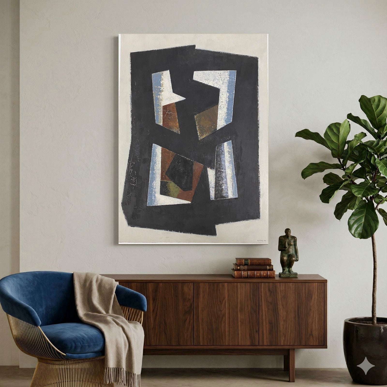 Justino Alves "Geometrias I" Fine Wall Art | 19.5 x 27.5"