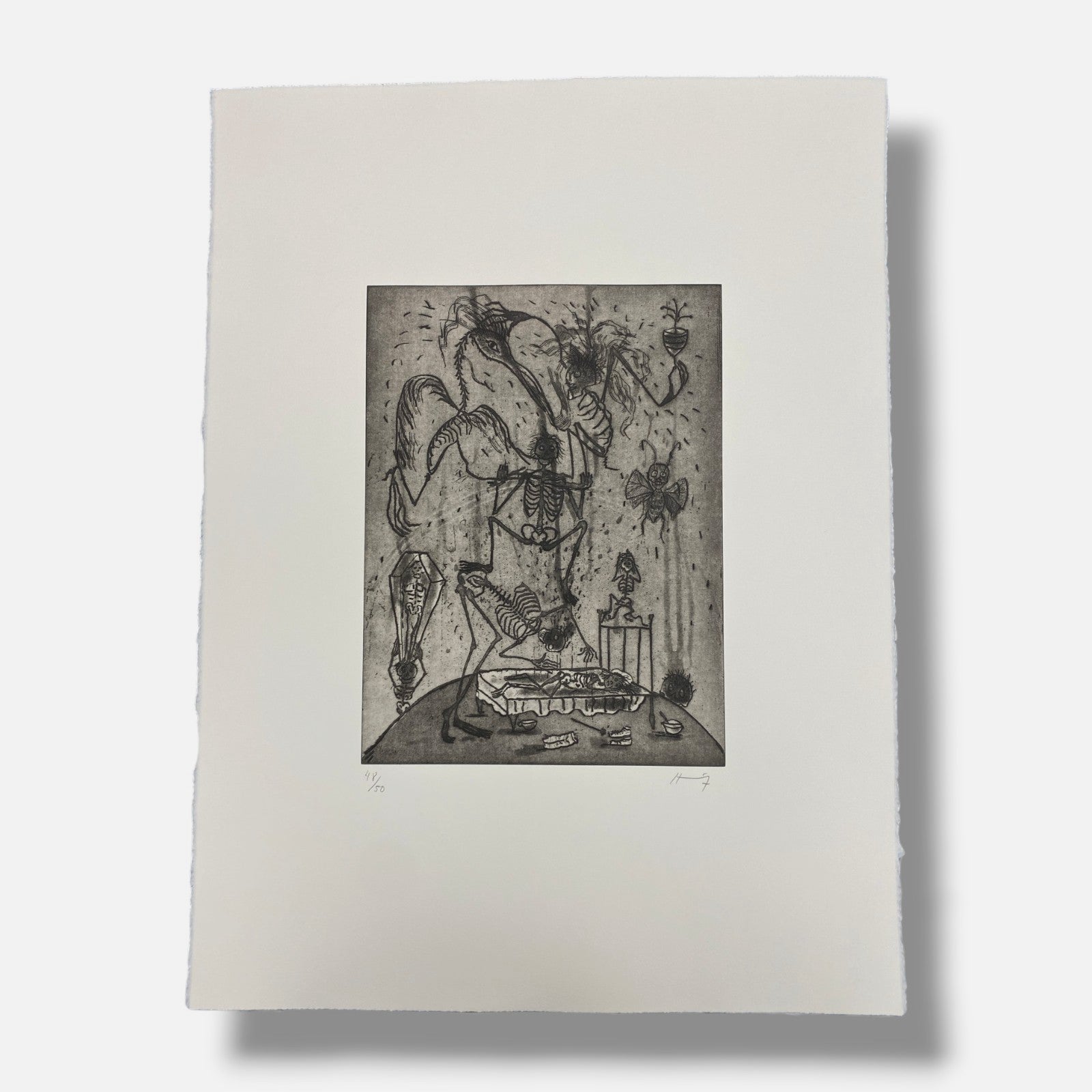 Sergio Hernández "Sueño De La Muerte" 9-Piece Fine Wall Art Set | 11.6 x 15.6 in