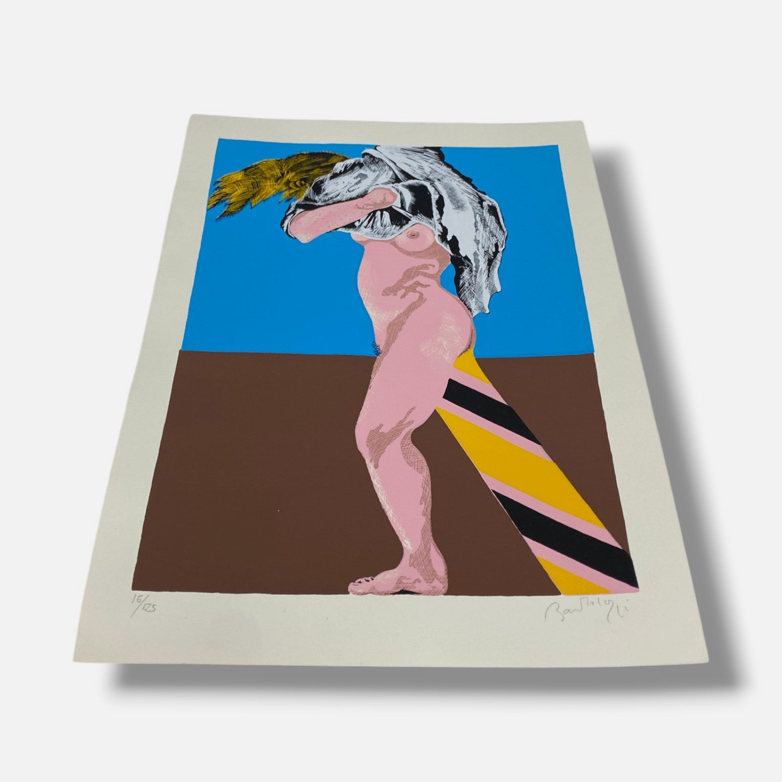 Bartolozzi "Sin Título (Azul)" Fine Art Print | 34 x 25 cm